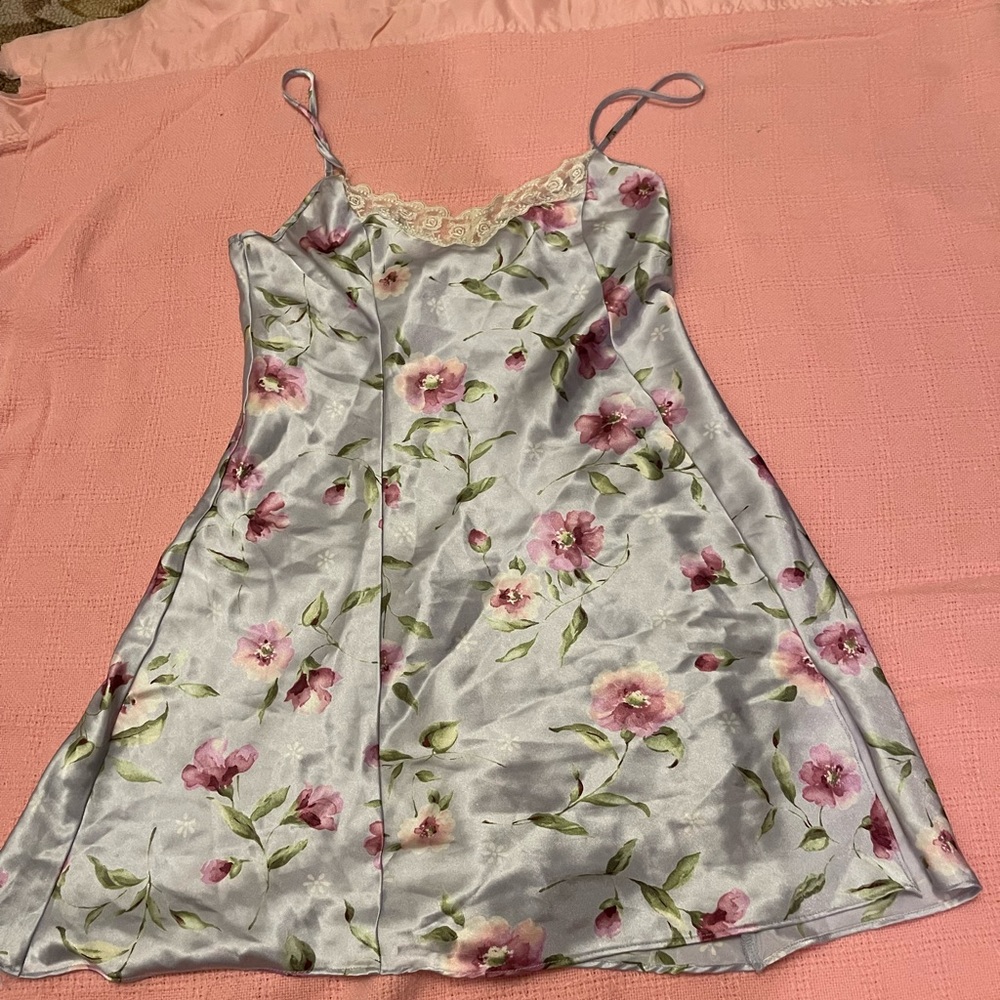 Satin lingerie slip nightgown